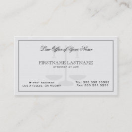 Rechtsanwalt White Linen Texture Visitenkarte
