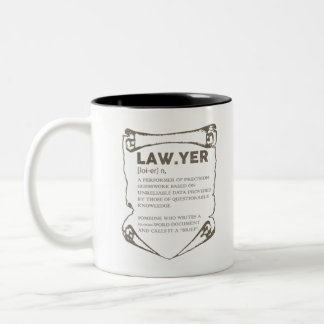 Rechtsanwalt Zweifarbige Tasse