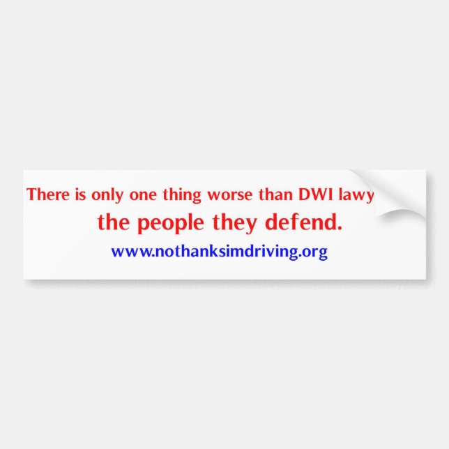 Rechtsanwälte Autoaufkleber (Vorne)