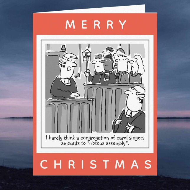 Rechtsanwälte Funny Courtroom Cartoon Weihnachten Karte (Von Creator hochgeladen)
