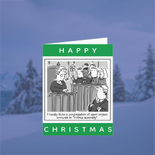 Rechtsanwälte Funny Courtroom Frohes Weihnachten Karte