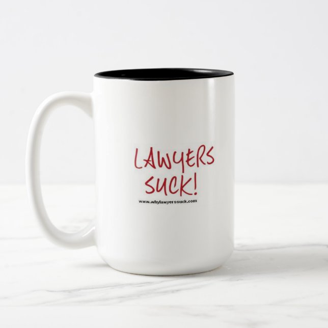Rechtsanwälte sind zum Kotzen Tasse (Links)