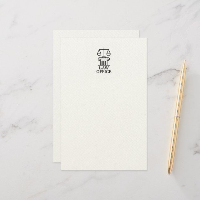 Rechtsanwälte und Rechtsanwälte Briefpapier (Vorderseite/Rückseite Beispiel)