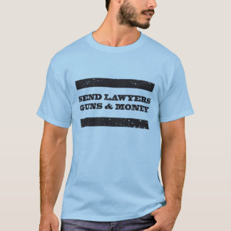 Rechtsanwaltgewehre und Geldt-shirt T-Shirt
