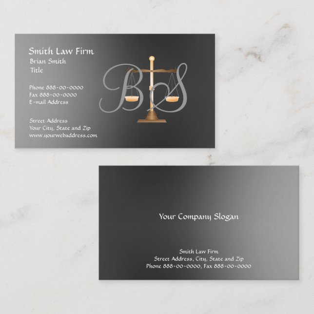 Rechtsanwältin Business Card Visitenkarte (Vorne/Hinten)