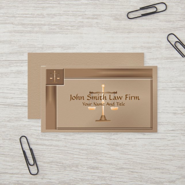 Rechtsanwältin Business Card Visitenkarte (Vorderseite/Rückseite Beispiel)