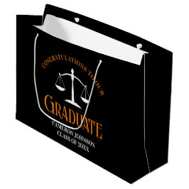 Rechtsanwältin der Black Orange Law School Abschlu Große Geschenktüte