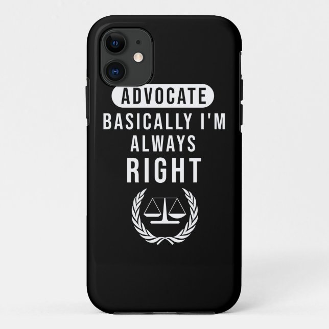 Rechtsanwältin hat grundsätzlich immer recht Case-Mate iPhone hülle (Rückseite)
