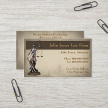 Rechtsanwältin Lady Justice Business Card