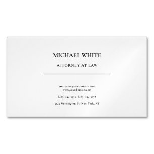 Rechtsanwältin Linen Minimalistisch Beruflich Magnetische Visitenkarte