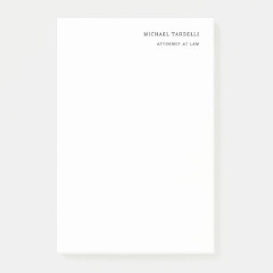 Rechtsanwältin Minimalistische klassische Schlicht Post-it Klebezettel