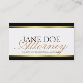 Rechtsanwalts-Goldmetallisches Skript Visitenkarte