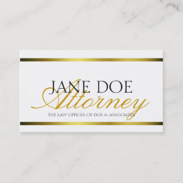 Rechtsanwalts-Goldmetallisches Skript Visitenkarte