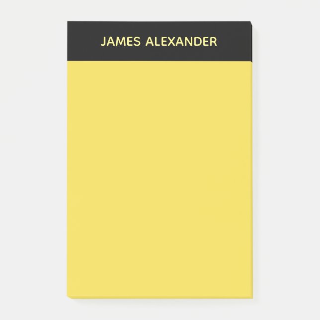 Rechtsanwalts-legales gelbes Papier Post-it Klebezettel (Vorderseite)