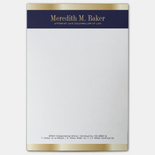 Rechtsanwalts-Notizblock Post-it Klebezettel