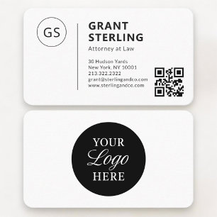 Rechtsanwalts-QR-Code-Logo Professional Visitenkarte