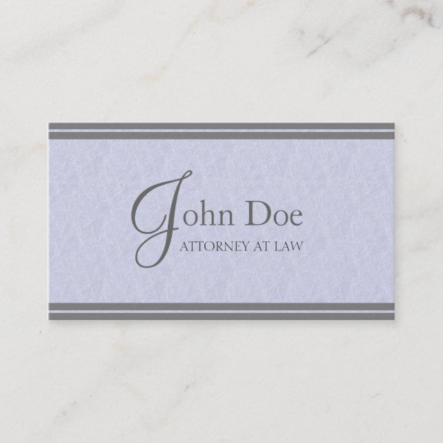 Rechtsanwalts-Rechtsanwalt elegantes MarbleStripe Visitenkarte (Vorderseite)