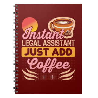 Rechtsanwaltsgehilfe Kaffee Notizbuch Geschenk Notizblock