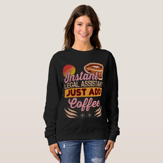 Rechtsanwaltsgehilfe Kaffee Sweatshirt Cozy (Vorne ganz)