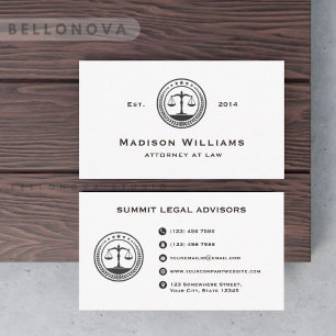 Rechtsanwaltskanzlei für Weiß und Schwarz Visitenkarte