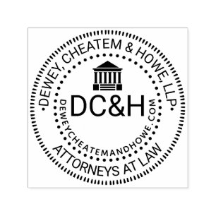 Rechtsanwaltskanzlei-Logo-Siegel Gericht Name Init Permastempel