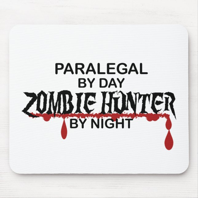 Rechtsassistent-Zombie-Jäger Mousepad (Vorne)