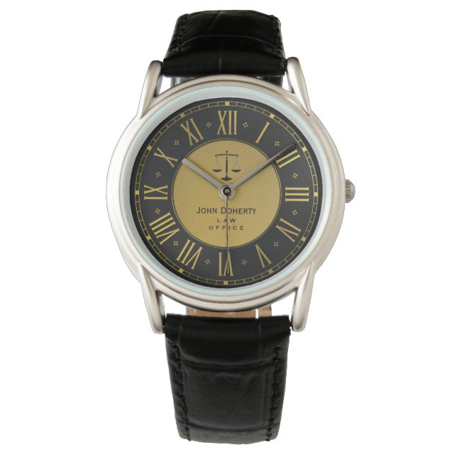 RECHTSBEAMT | Elegant Classic Personal Armbanduhr (Vorderseite)