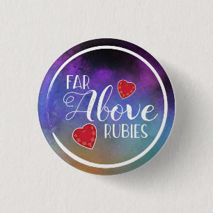 Rechtschaffene Frau der Sprichwort-31 weit über Button