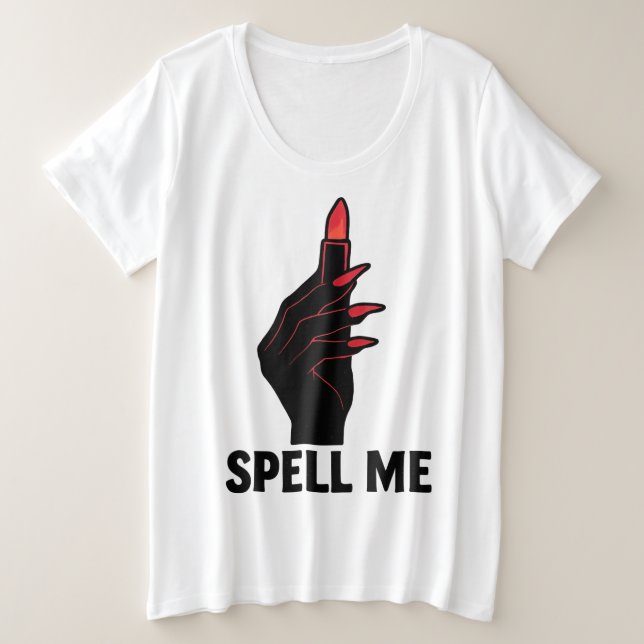 Rechtschreibung Große Größe T-Shirt (Design vorne)