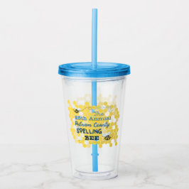 Rechtschreibungs-Bienen-personalisierte Schale Acryltrinkbecher