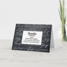 Rechtschreibweise Bee Danke, Cards Karte