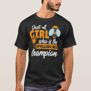 Rechtschreibweise Bee Girl konkurrierender Speller T-Shirt