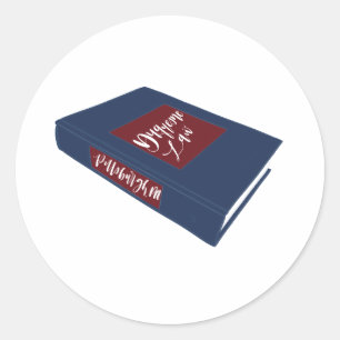 Rechtsfallbuch der juristischen Fakultät - Duquesn Runder Aufkleber
