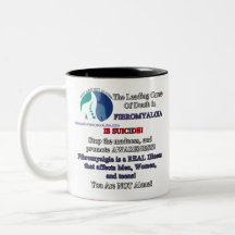 Rechtshändige Kaffee-Tasse - Fibromyalgia u.