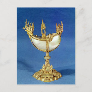 Rechtsinhaber in Form eines Bootes Postkarte