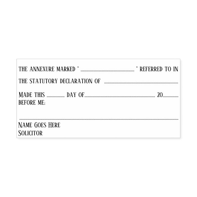 Rechtsmittelführerklärung Permastempel (Design)