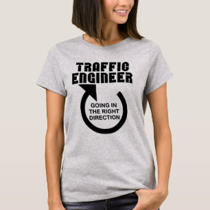 Rechtsrichtung des Verkehrsingenieurs T-Shirt