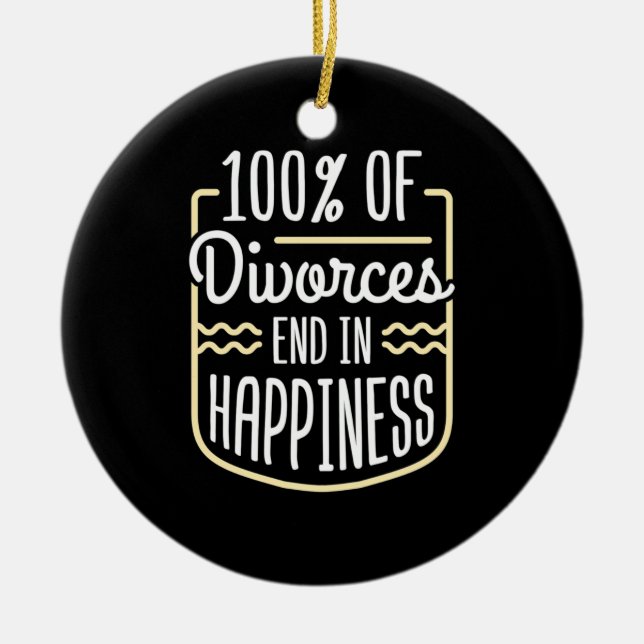 Rechtsscheidungen enden glücklich keramik ornament (Vorne)