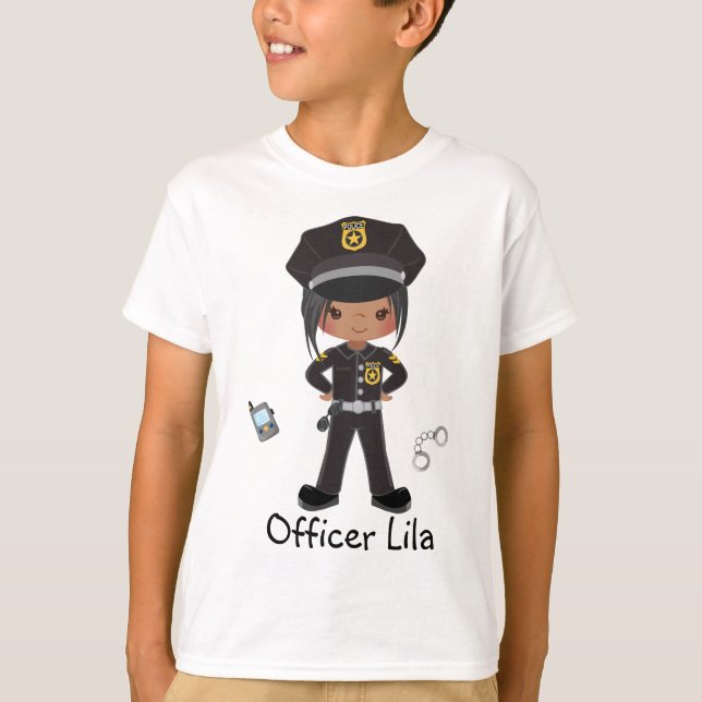 Rechtsvollstreckung für personalisierte Mädchenpol T-Shirt (Vorderseite)