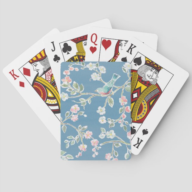 Rechtzeiterinnerung - Vögel und Blume Spielkarten (Rückseite)