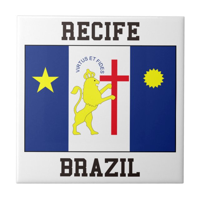 Recife Brasilien Fliese (Vorderseite)