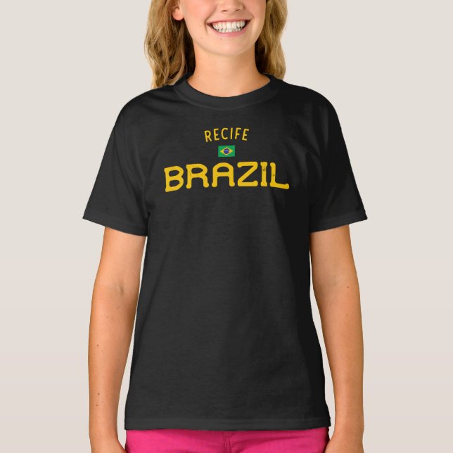 Recife Brazil Girls' T-Shirt (Vorderseite)