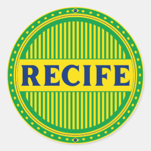 Recife City Pride Pride – Brasilianische Identität Runder Aufkleber