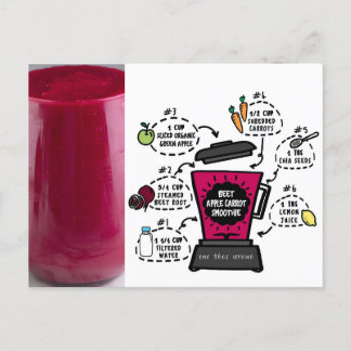 Recipe Apple Carrot Postkarte