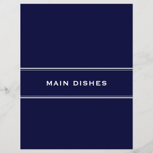 Recipe Dividende Main Geschirr Navy Blue (Vorderseite)