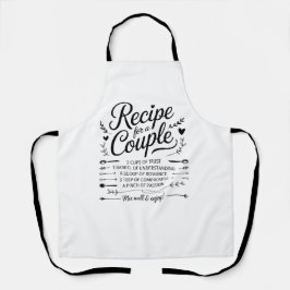 Recipe for a Couple Kitchen Love, Trust & Romance  Schürze