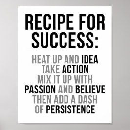 Recipe For Success Poster
