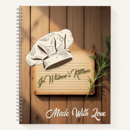 Recipe Journal for New Traditions | Wooden Recipe Notizbuch