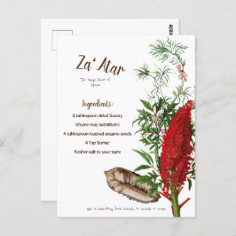 Recipe Za'atar Postkarte