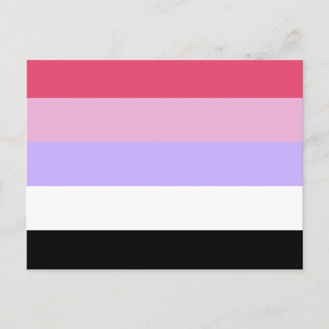 Reciprosexual Pride Flag Postkarte (Vorderseite)